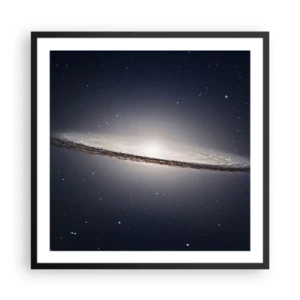 Poster in einem schwarzem Rahmen - Vor langer Zeit in einer weit entfernten Galaxie ... - 60x60 cm