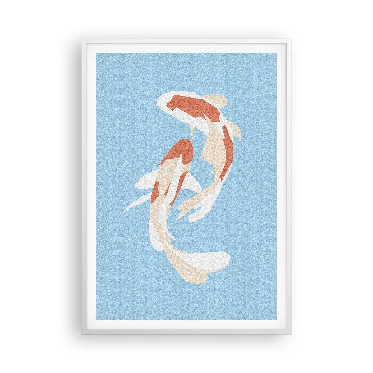 Poster in einem weißen Rahmen - Spontanes Synchronschwimmen - 70x100 cm