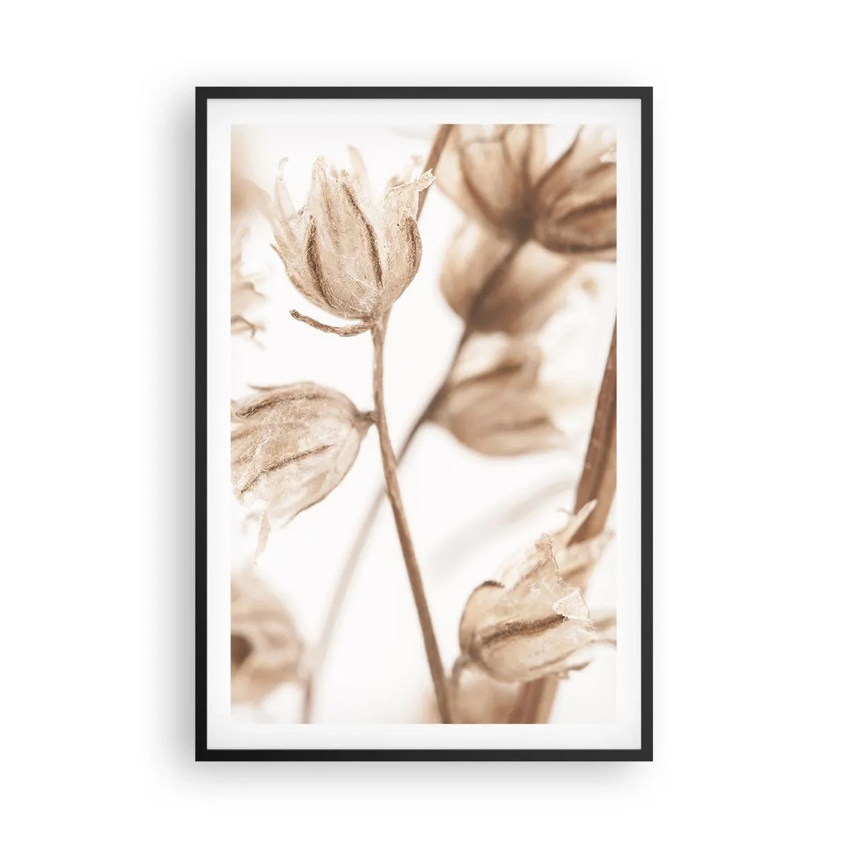 Poster in einem schwarzem Rahmen - Sie rufen am Ende des Sommers an - 61x91 cm