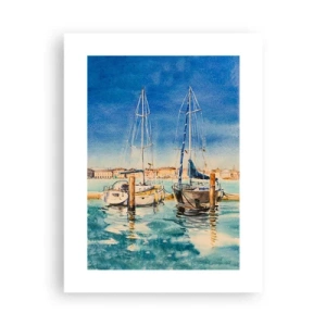 Poster - Sonnige Lagune - 30x40 cm