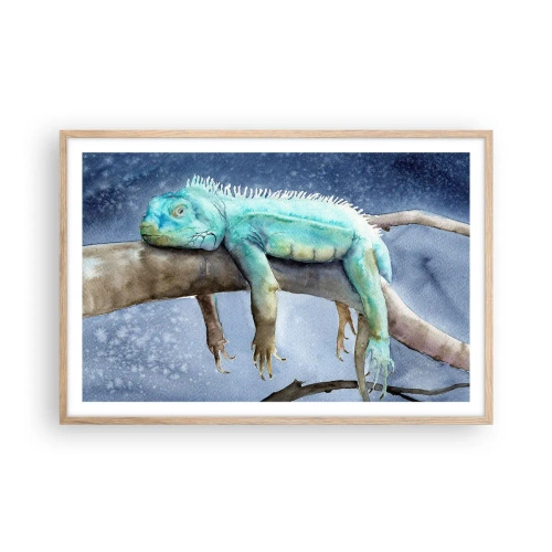 Poster in einem Rahmen aus heller Eiche - Es ist gut! - 91x61 cm