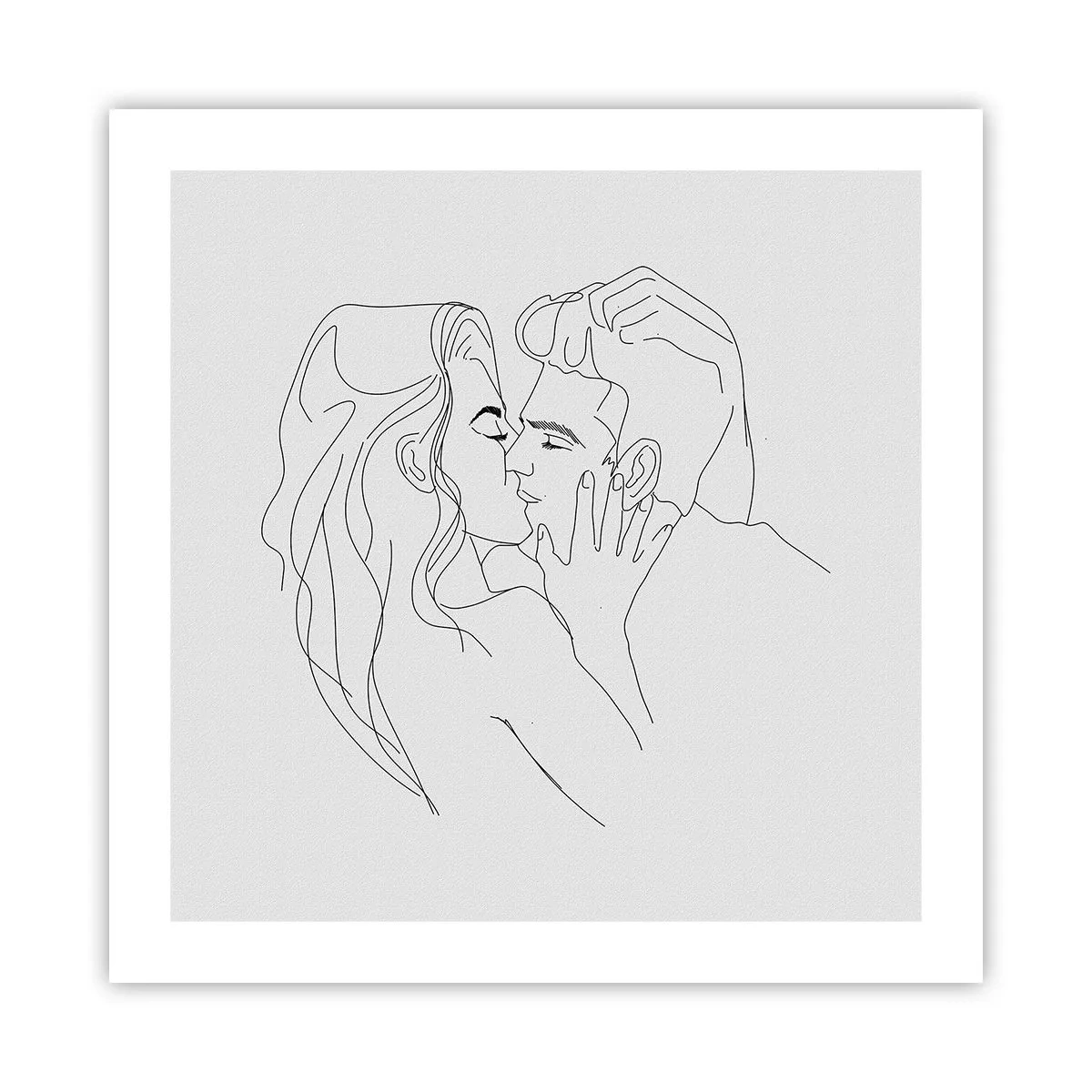 Poster - Dieselbe Linie - 50x50 cm