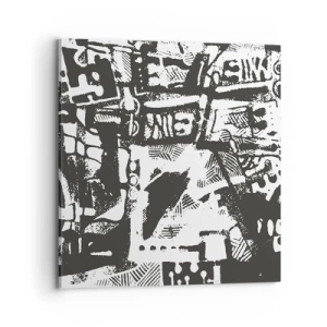 Bild auf Leinwand - Leinwandbild - Ordnung oder Chaos? - 70x70 cm