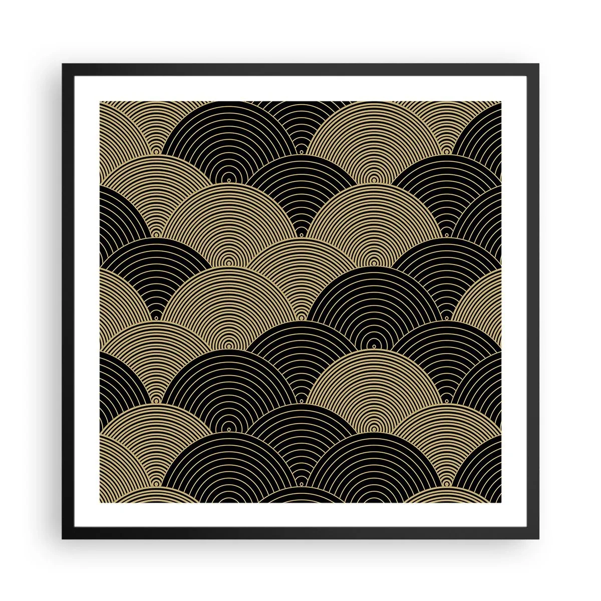 Poster in einem schwarzem Rahmen - Einheit in der Vielfalt - 60x60 cm