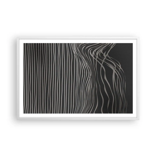 Poster in einem weißen Rahmen - Rhythmus und Akzent - 91x61 cm