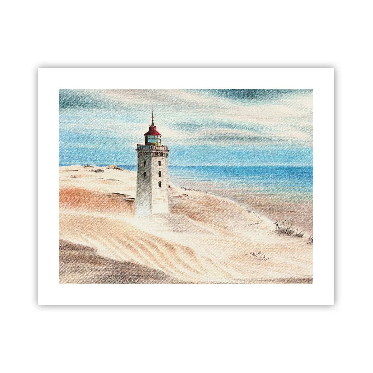 Poster - Immer aufs Meer starrend - 50x40 cm