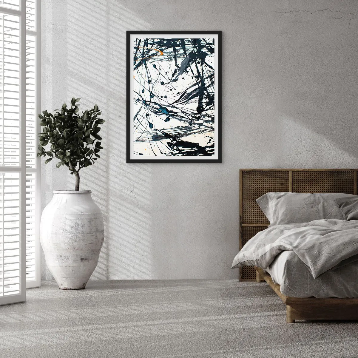 Poster in einem schwarzem Rahmen - Sinn machen oder keinen Sinn machen? - 61x91 cm