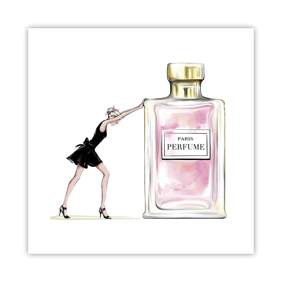 Poster - Essenz der Weiblichkeit - 50x50 cm