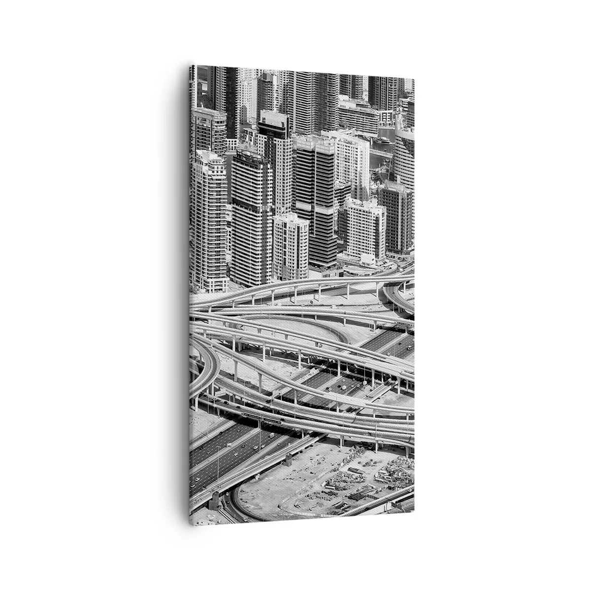 Bild auf Leinwand - Leinwandbild - Dubai - die unmögliche Stadt - 55x100 cm