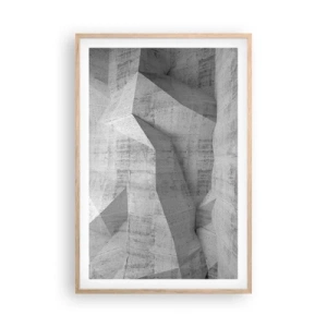 Poster in einem Rahmen aus heller Eiche - Eine echte Herausforderung - 61x91 cm