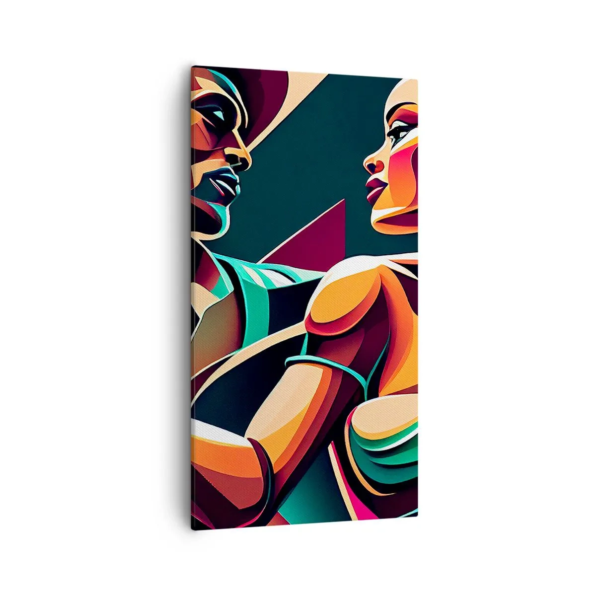 Bild auf Leinwand - Leinwandbild - Im Rhythmus des Herzens - 55x100 cm