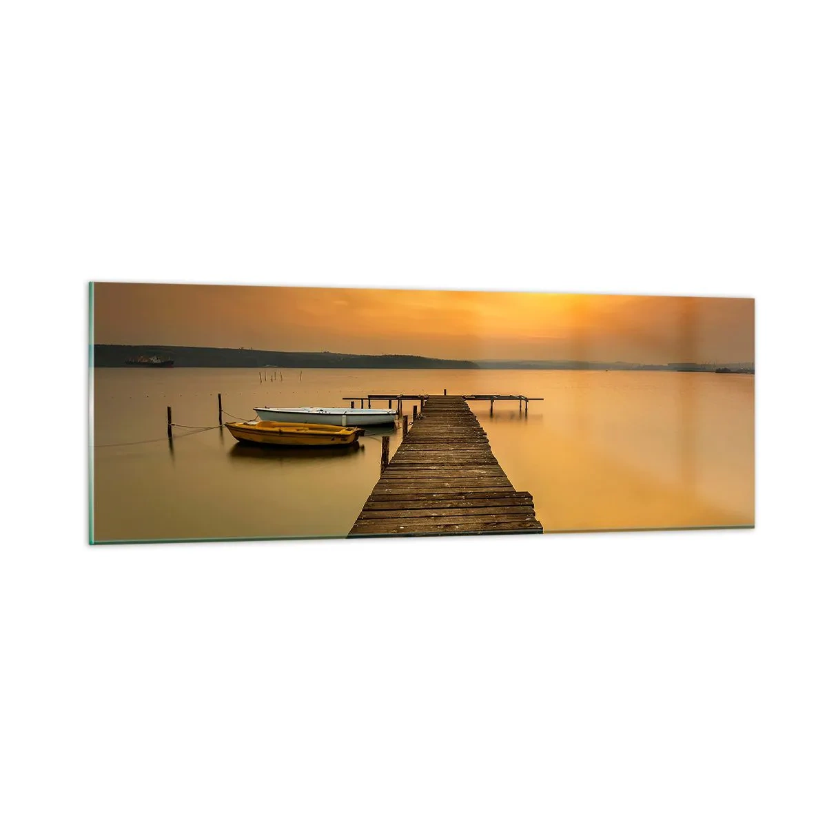 Glasbild - Bild auf glas - Ich werde dir den goldenen Himmel öffnen - 90x30 cm