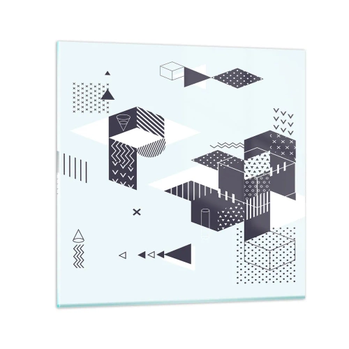 Glasbild - Bild auf glas - In der Seele eines Mathematikers - 60x60 cm