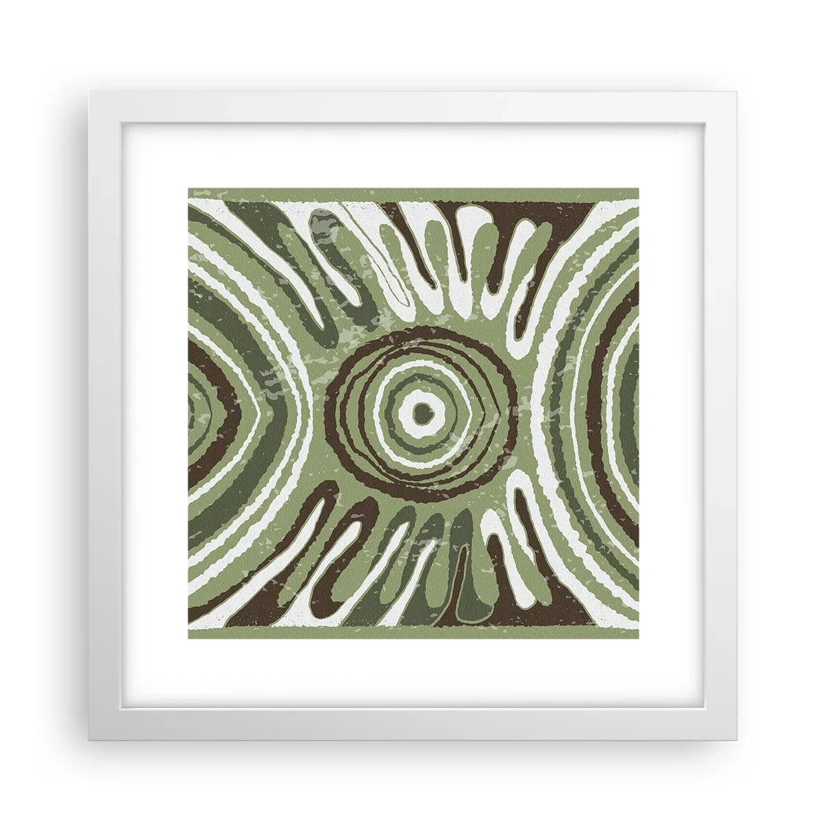 Poster in einem weißen Rahmen - Explosion von Emotionen - 30x30 cm