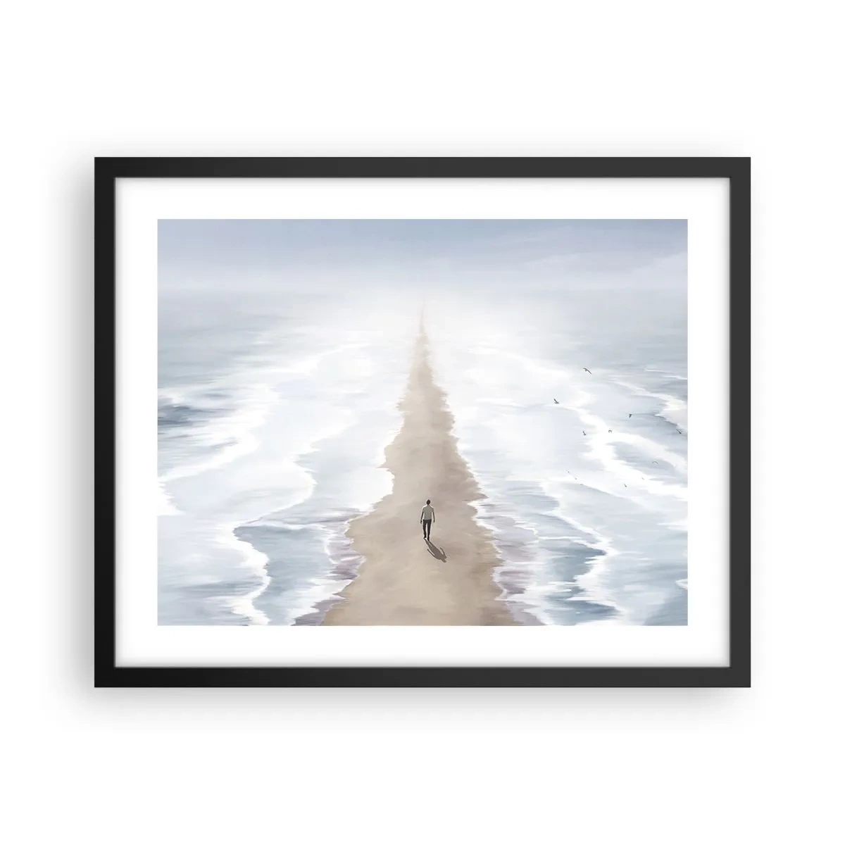 Poster in einem schwarzem Rahmen - Glänzende Zukunft - 50x40 cm