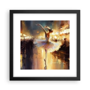 Poster in einem schwarzem Rahmen - Wunder auf der Straße - 30x30 cm