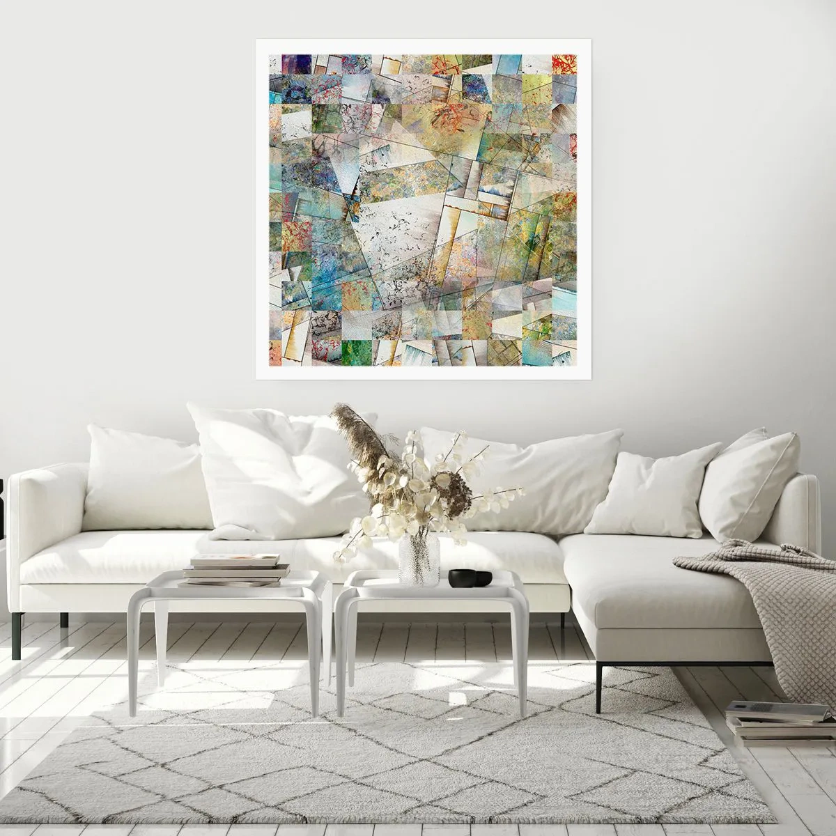Poster - Geometrische Mischung - 40x40 cm