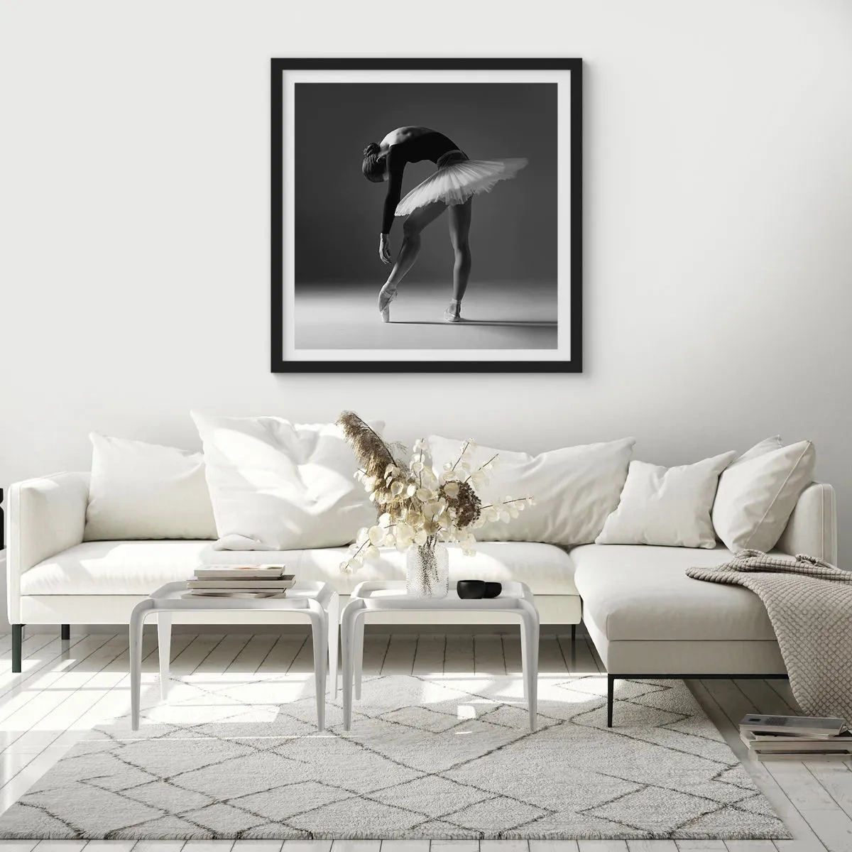 Poster in einem schwarzem Rahmen - Bella Ballerina - 50x50 cm
