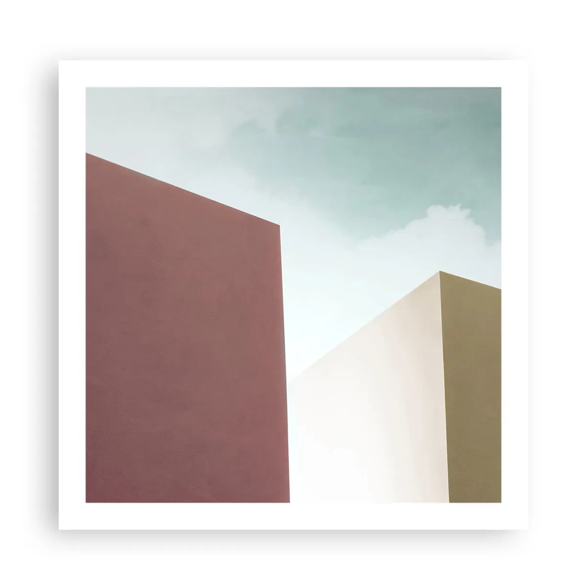 Poster - Geometrie des sonnigen Sommers - 60x60 cm