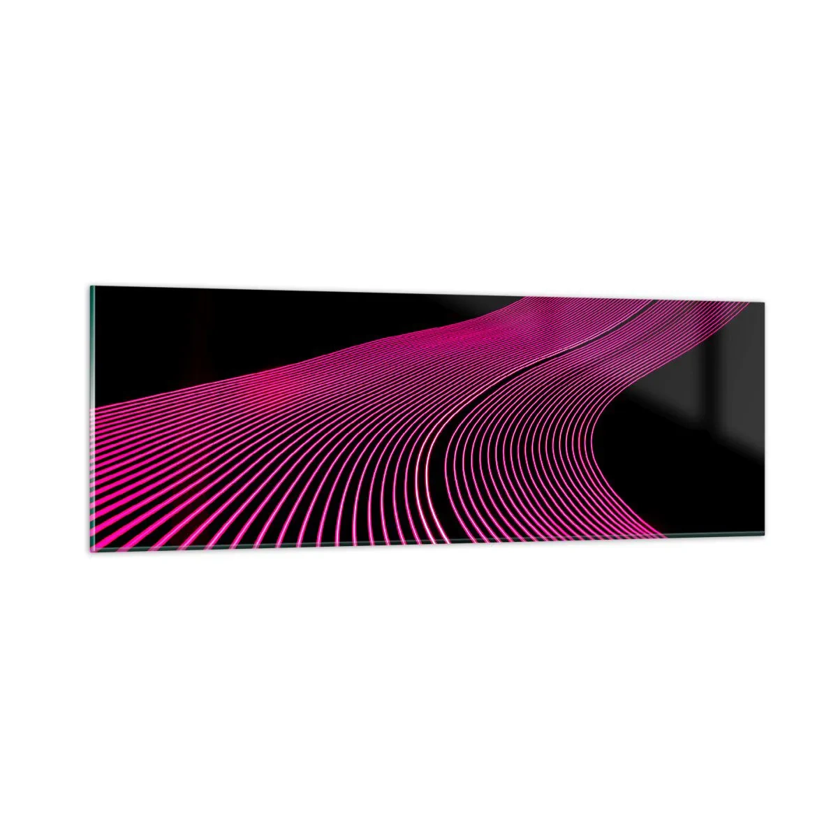 Glasbild - Bild auf glas - Allee des Lichts - 90x30 cm