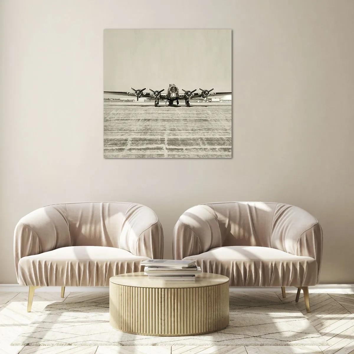 Glasbild - Bild auf glas - Wie immer bereit - 50x50 cm