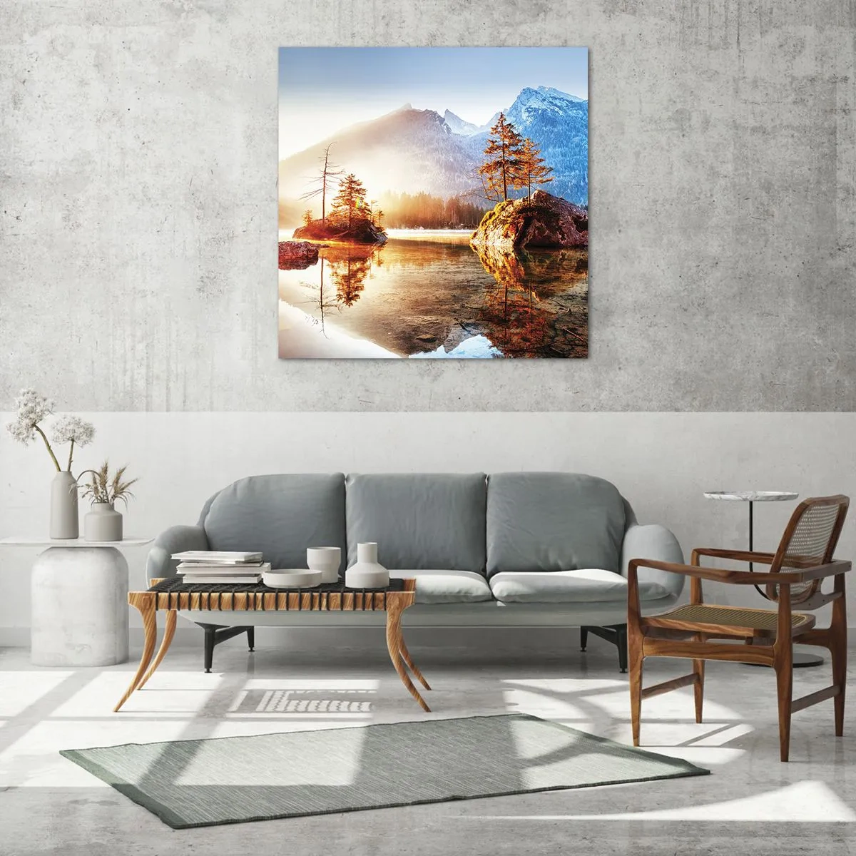 Glasbild - Bild auf glas - Natur in neuem Licht - 70x70 cm