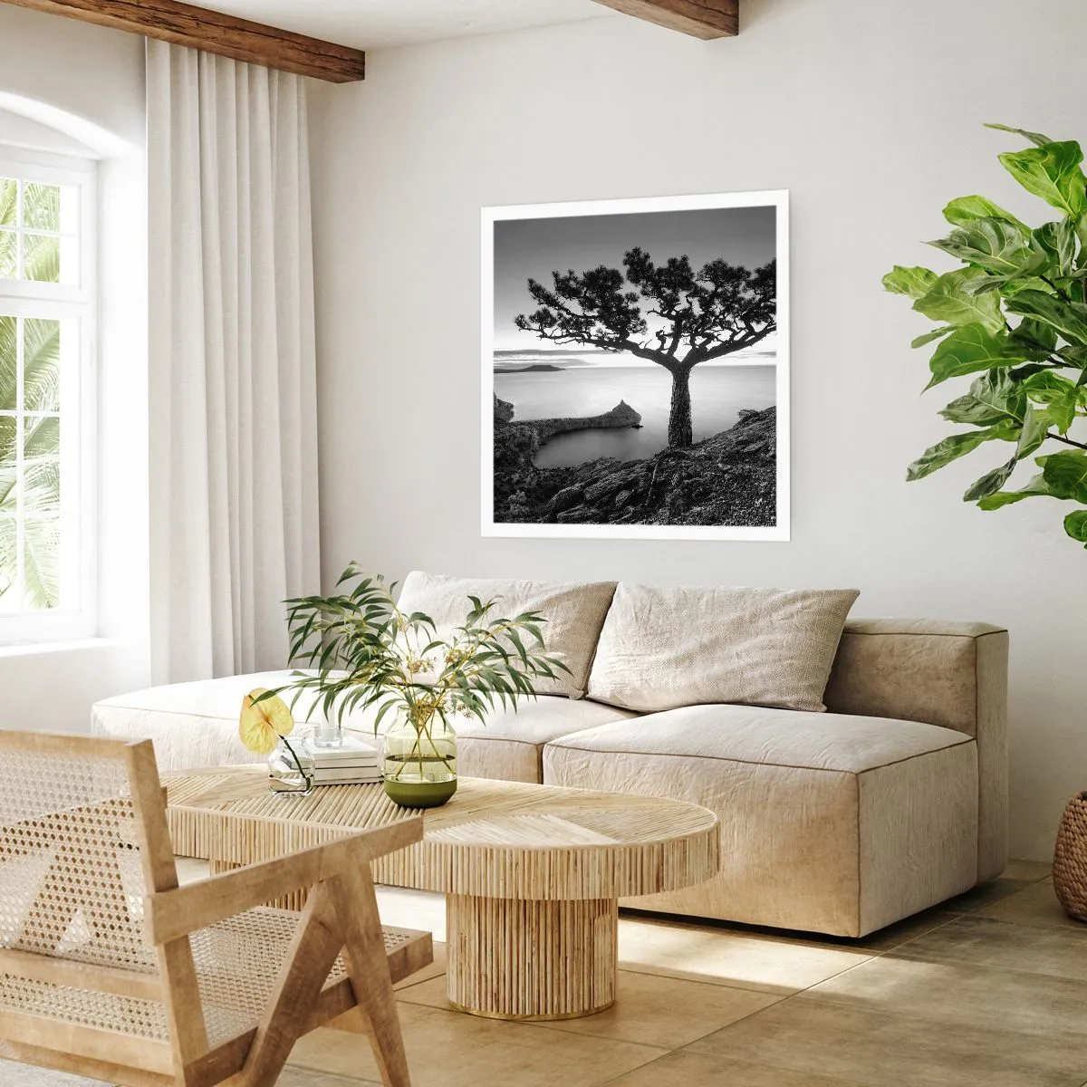 Poster - Stille bis zum Horizont - 60x60 cm