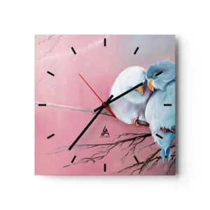 Wanduhr - Glasuhr - Was kann ich hier hinzufügen? ... - 40x40 cm