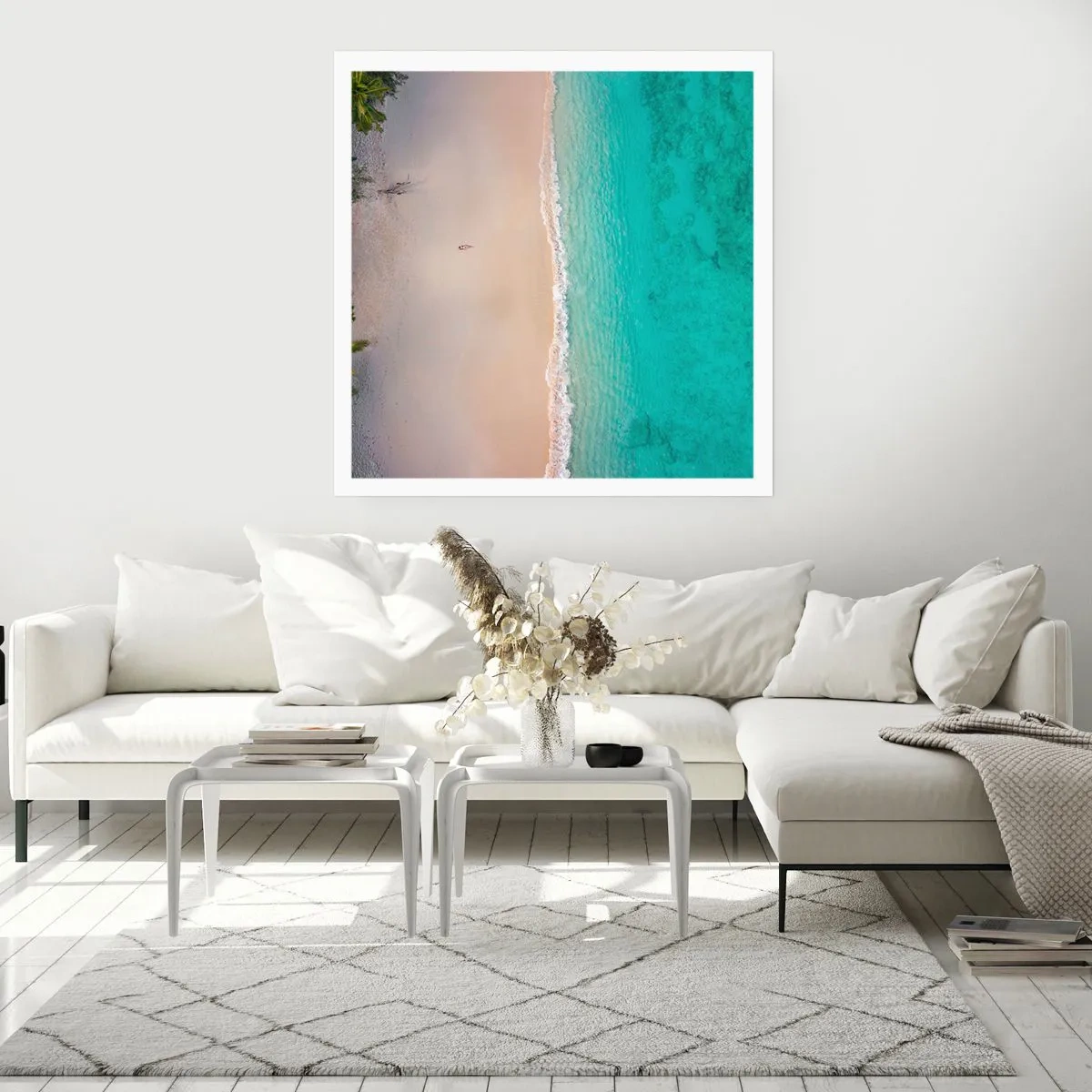 Poster - Paradiesstrand - 30x30 cm