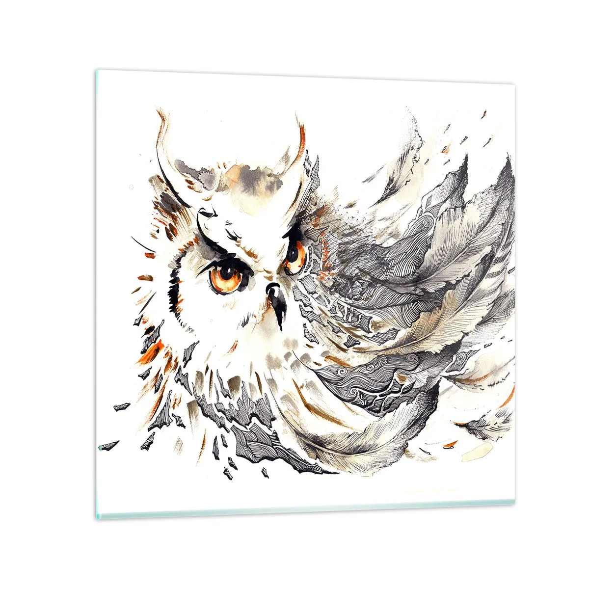 Glasbild - Bild auf glas - Sie kam aus der Welt der Magie - 30x30 cm