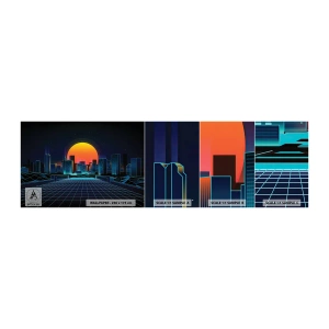 Fototapetenmuster Standard Eco - Willst du immer noch zu Real gehen? - Abstraktion, Stadt, Sonne - 100x30 cm