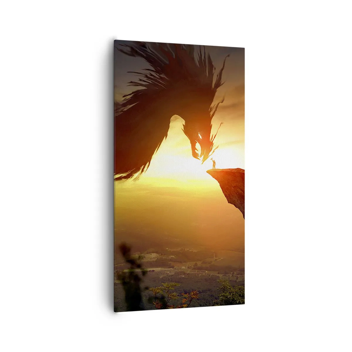 Bild auf Leinwand - Leinwandbild - Drachentöter - 65x120 cm