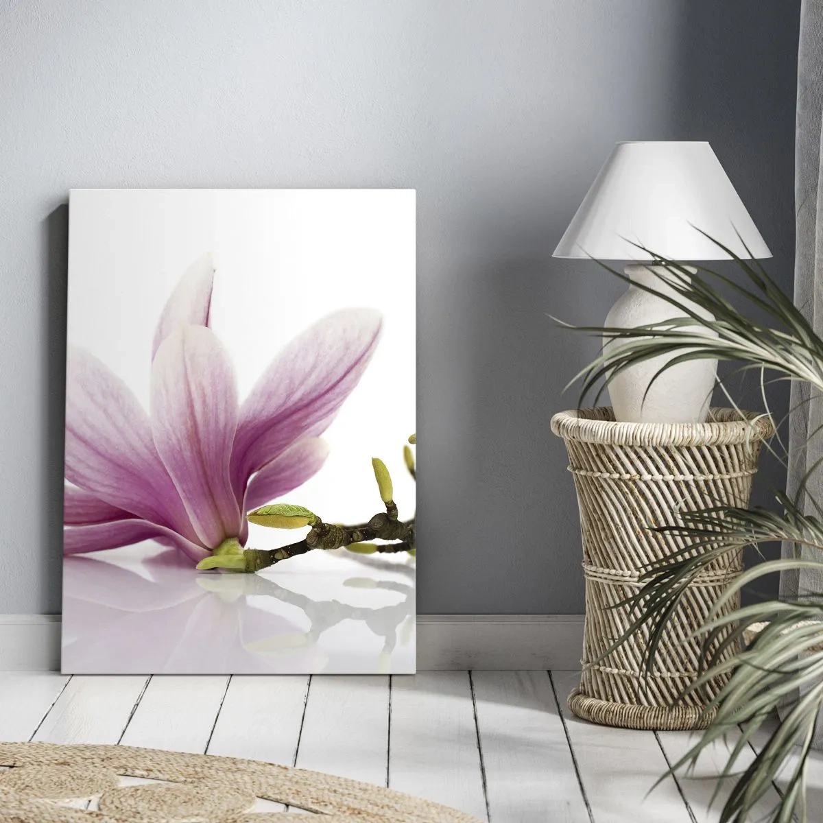Bild auf Leinwand - Leinwandbild - Zart wie ein Frühlingswind - 55x100 cm