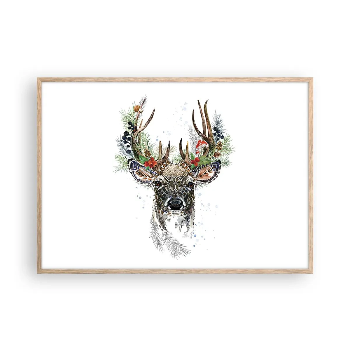 Poster in einem Rahmen aus heller Eiche - Im festlichen Gewand - 100x70 cm