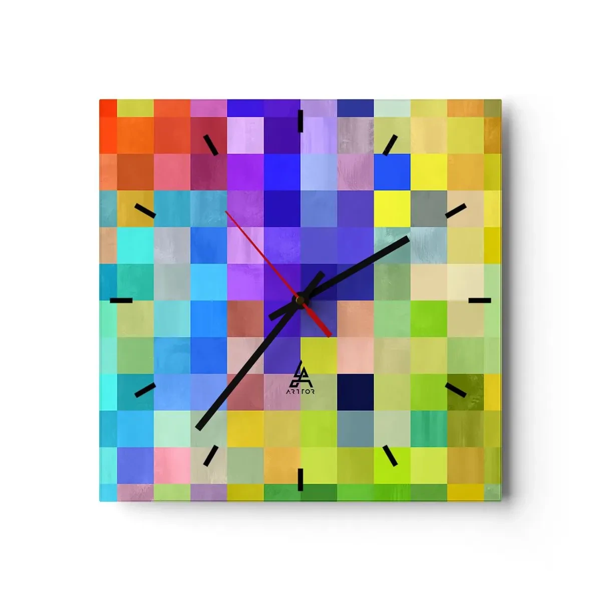 Wanduhr - Glasuhr - Alle anderen, alle gleich - 40x40 cm