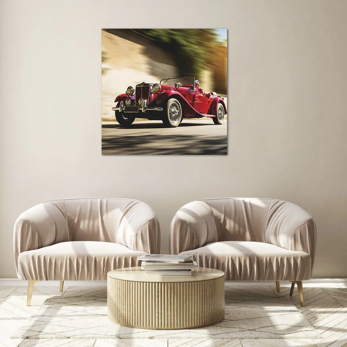 Glasbild - Bild auf glas - Schöner als Nike von Samothrake - 60x60 cm