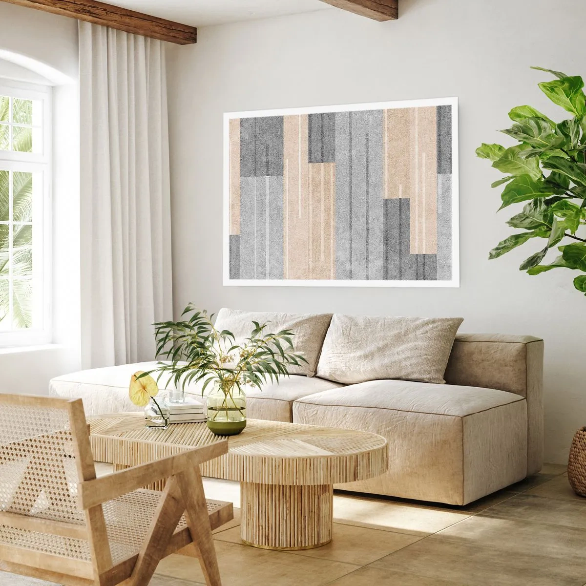 Poster - Komposition: Vertikal halten - 50x40 cm