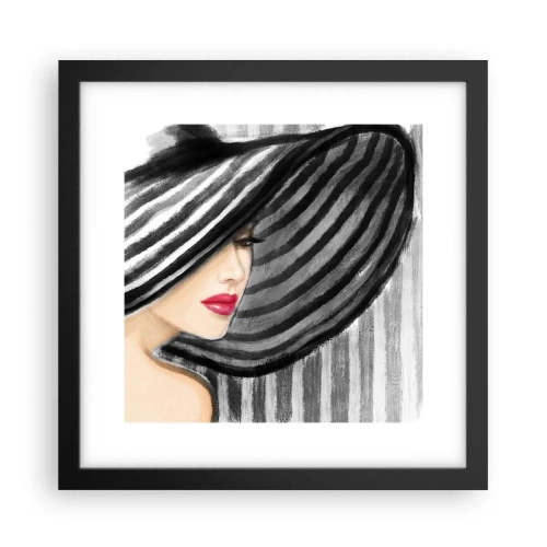 Poster in einem schwarzem Rahmen - Wo soll ich dich finden? - 30x30 cm