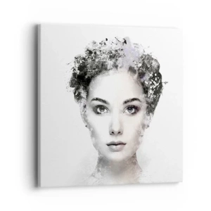 Bild auf Leinwand - Leinwandbild - Ein äußerst stilvolles Portrait - 40x40 cm