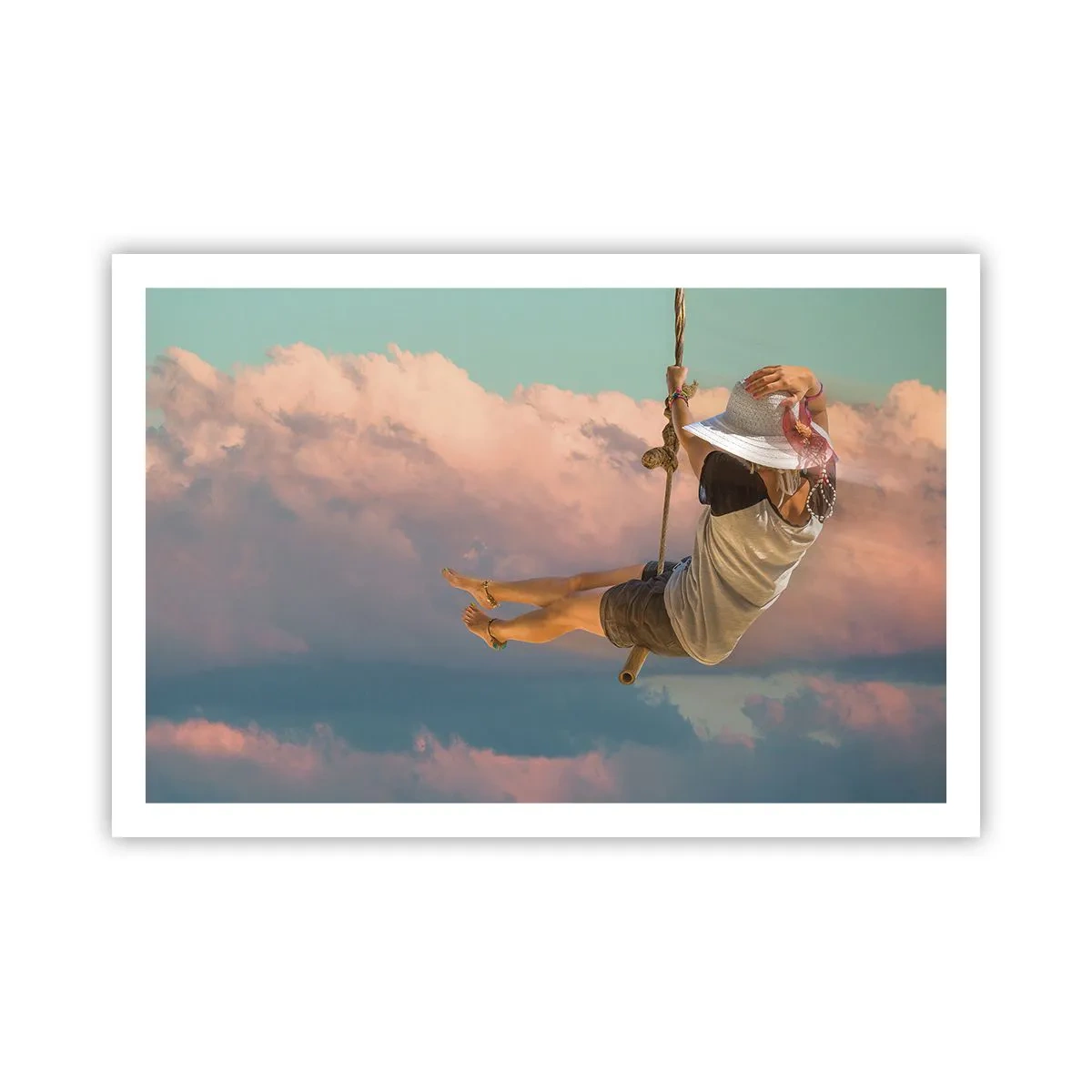 Poster - Spaß in den Wolken - 91x61 cm