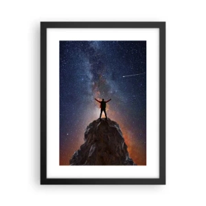 Poster in einem schwarzem Rahmen - Die Macht ist mit mir! - 30x40 cm