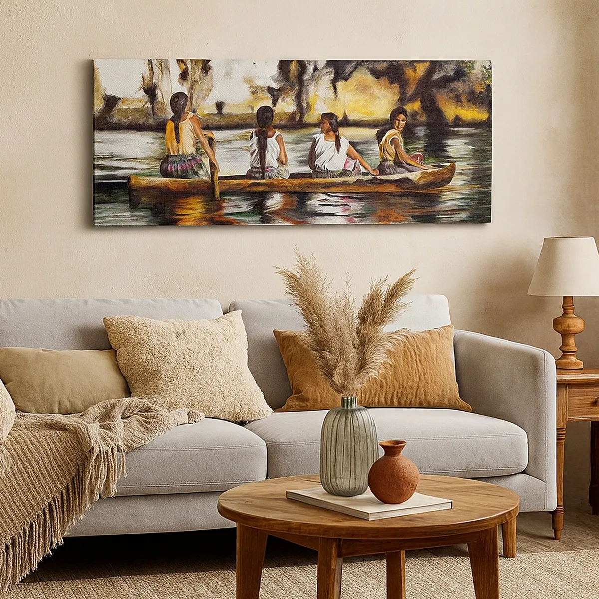 Bild auf Leinwand - Leinwandbild - In einem polynesischen Paradies - 30x30 cm