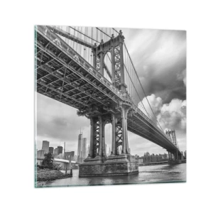 Glasbild - Bild auf glas - Ins Herz der Stadt - 30x30 cm