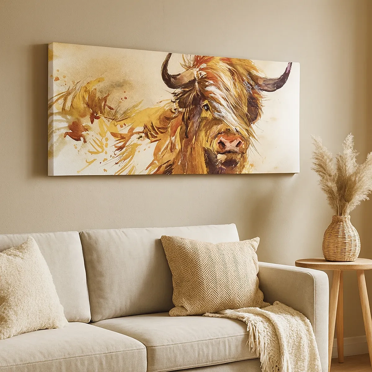 Bild auf Leinwand - Leinwandbild - Stolz des Jägers - 30x30 cm