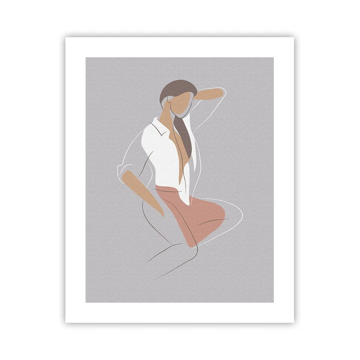 Poster - Umriss der Anmut - 40x50 cm