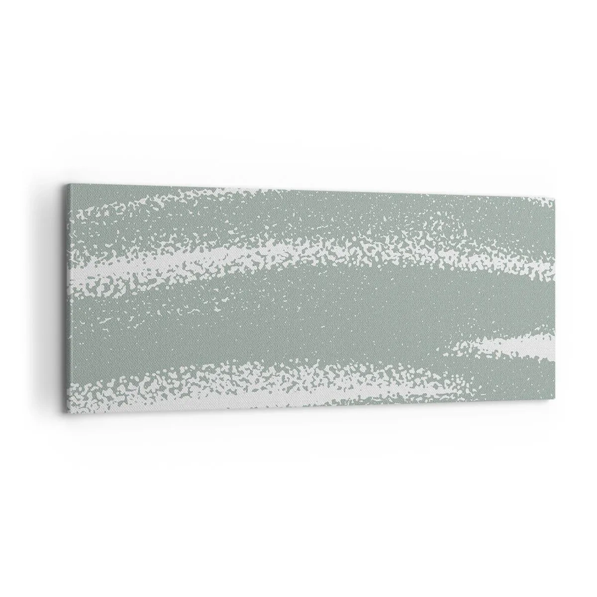 Bild auf Leinwand - Leinwandbild - Abstraktion im Winterklima - 100x40 cm