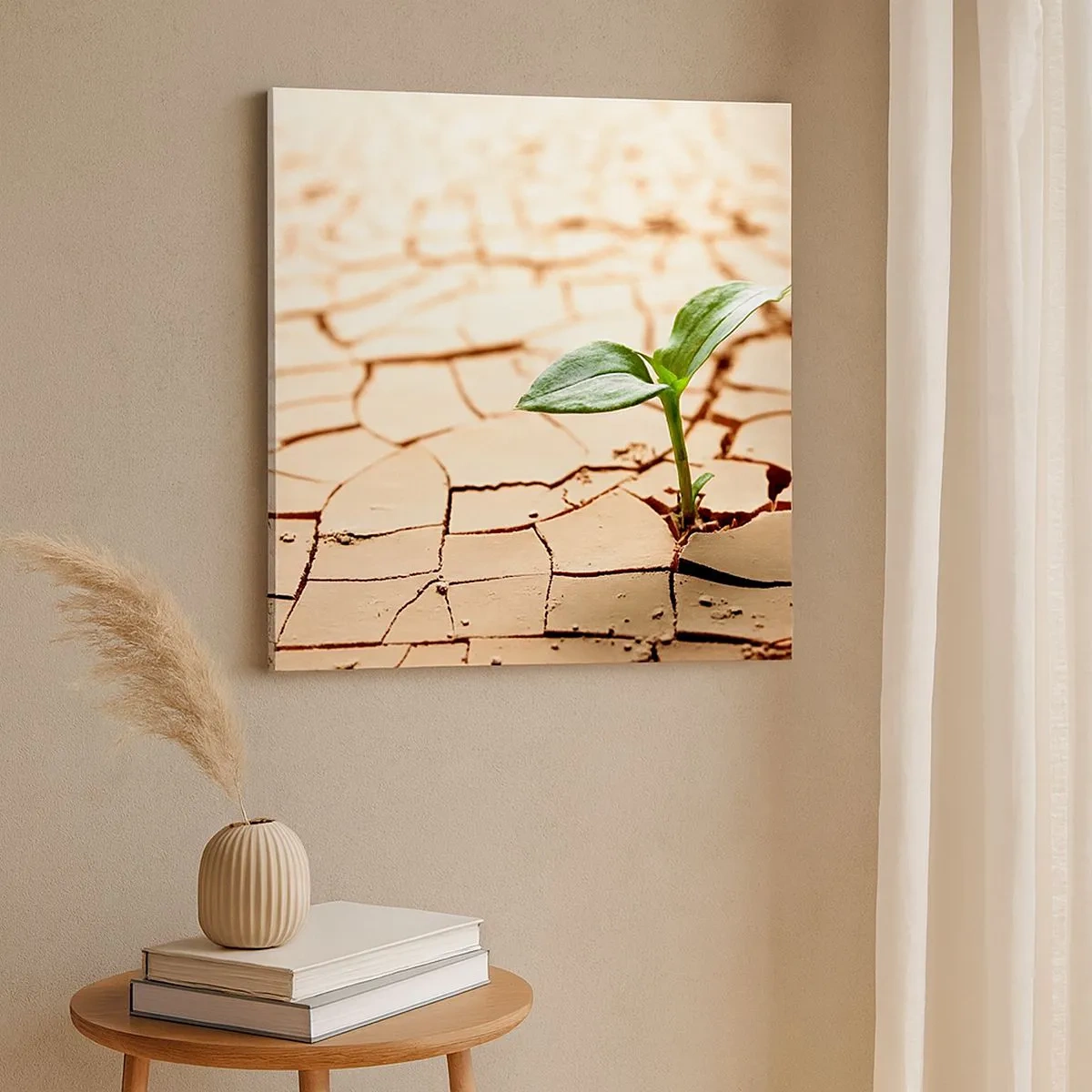 Bild auf Leinwand - Leinwandbild - Die unbezähmbare Kraft des Lebens - 30x30 cm