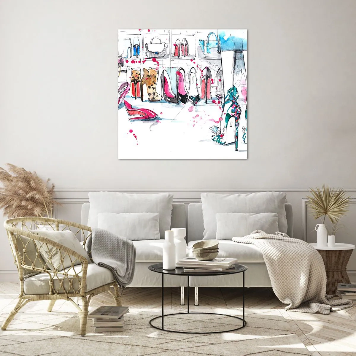 Glasbild - Bild auf glas - Sesam, mach auf - 70x70 cm