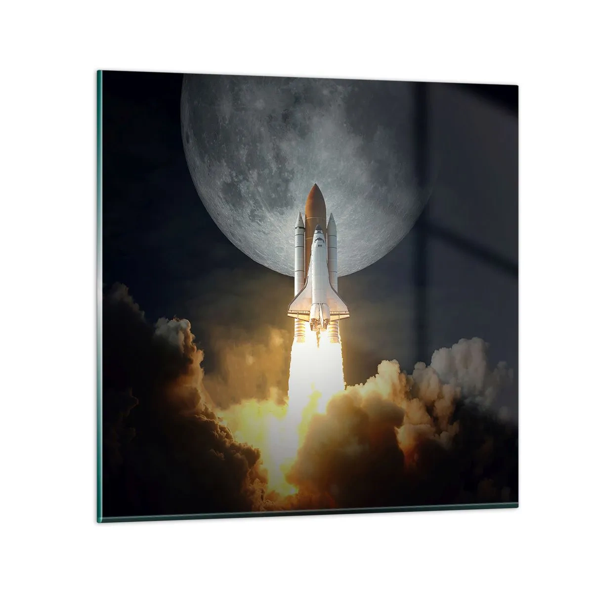 Glasbild - Bild auf glas - Beginn eines überirdischen Abenteuers - 70x70 cm
