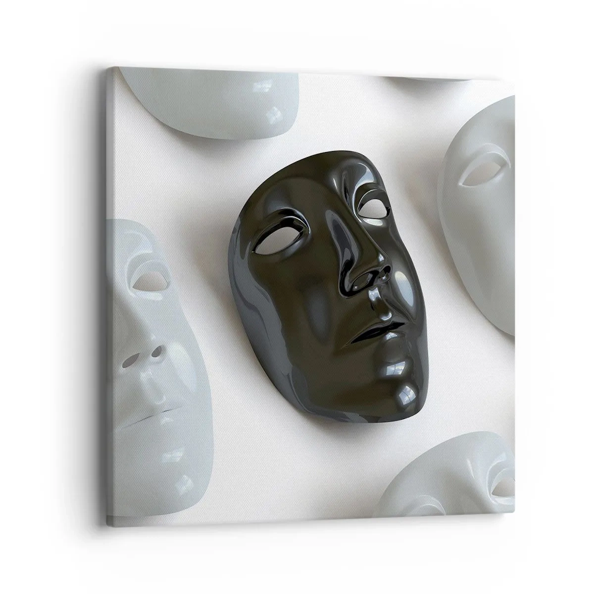 Bild auf Leinwand - Leinwandbild - Wie hebt man sich ab? - 40x40 cm